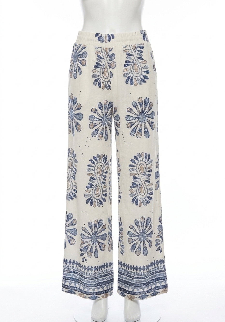 NEW ENTRO willow match pants in blue combo